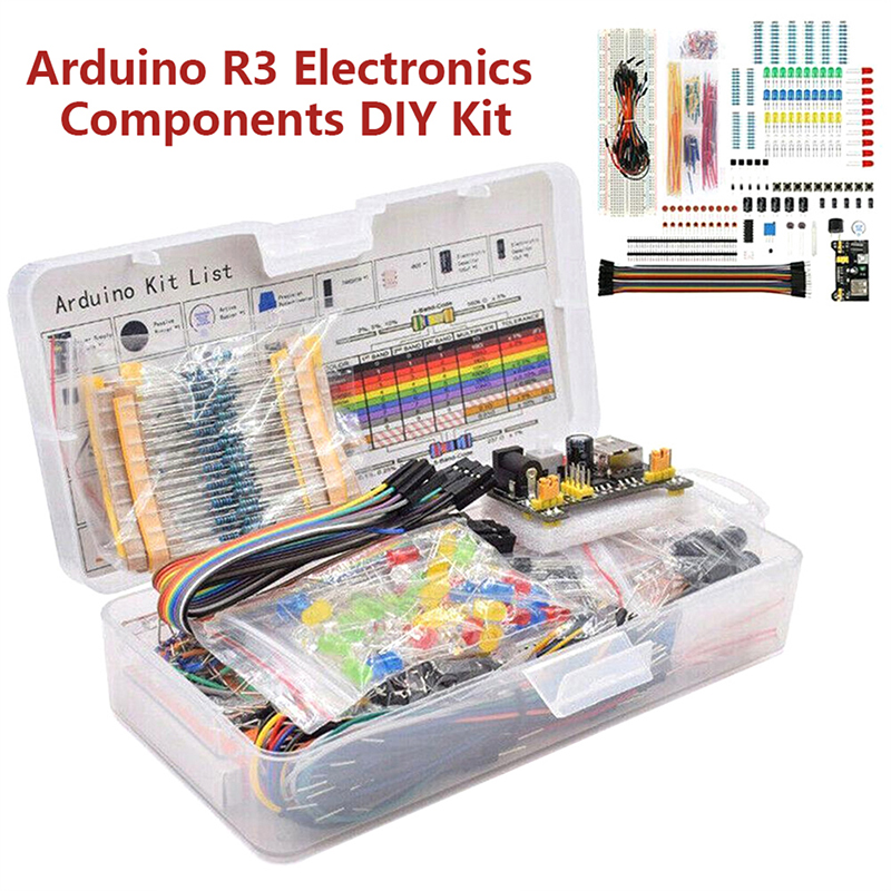 Woodworking Kits For Beginners - Электронные компоненты: электролитические конденсаторы, резисторы, светодиоды,