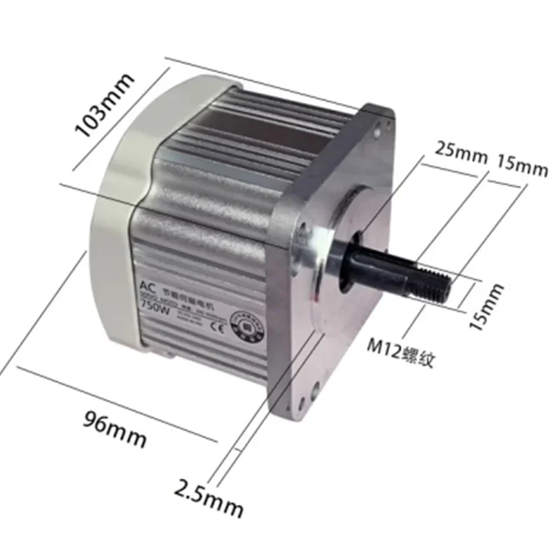 Woodworking Lathe Machine - Модернизированный бесщеточный серводвигатель 1100W 750W для