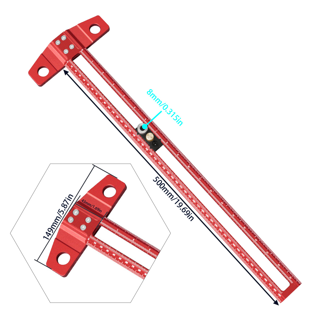 Деревообрабатывающий Т-образны – обзор и цена Woodworking Marking Gauge
