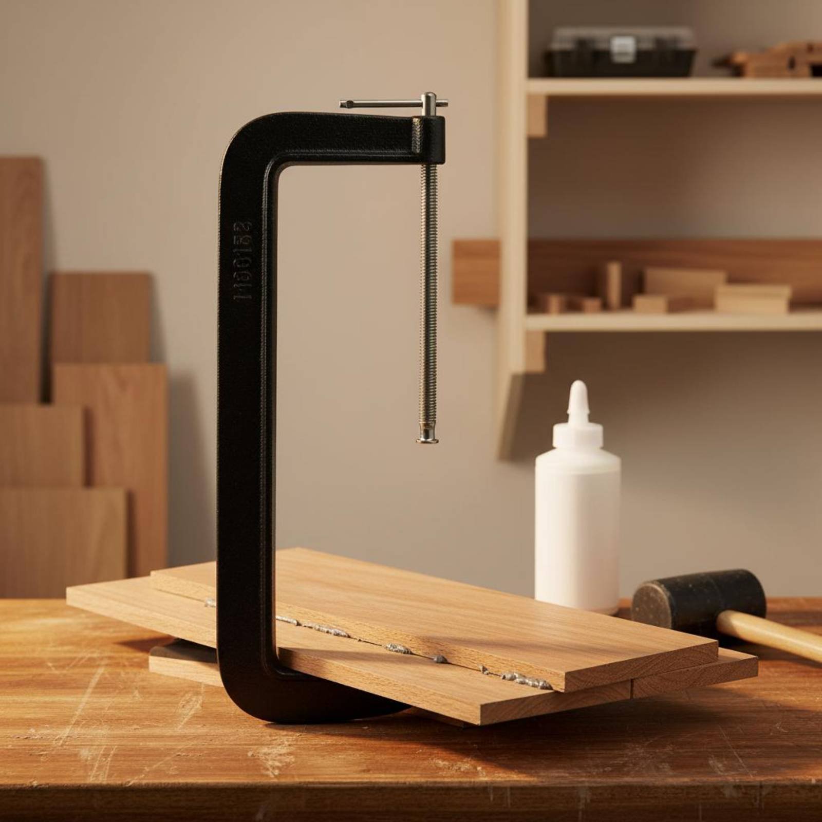 Промышленный C-образный зажим  – обзор и цена Woodworking Industries