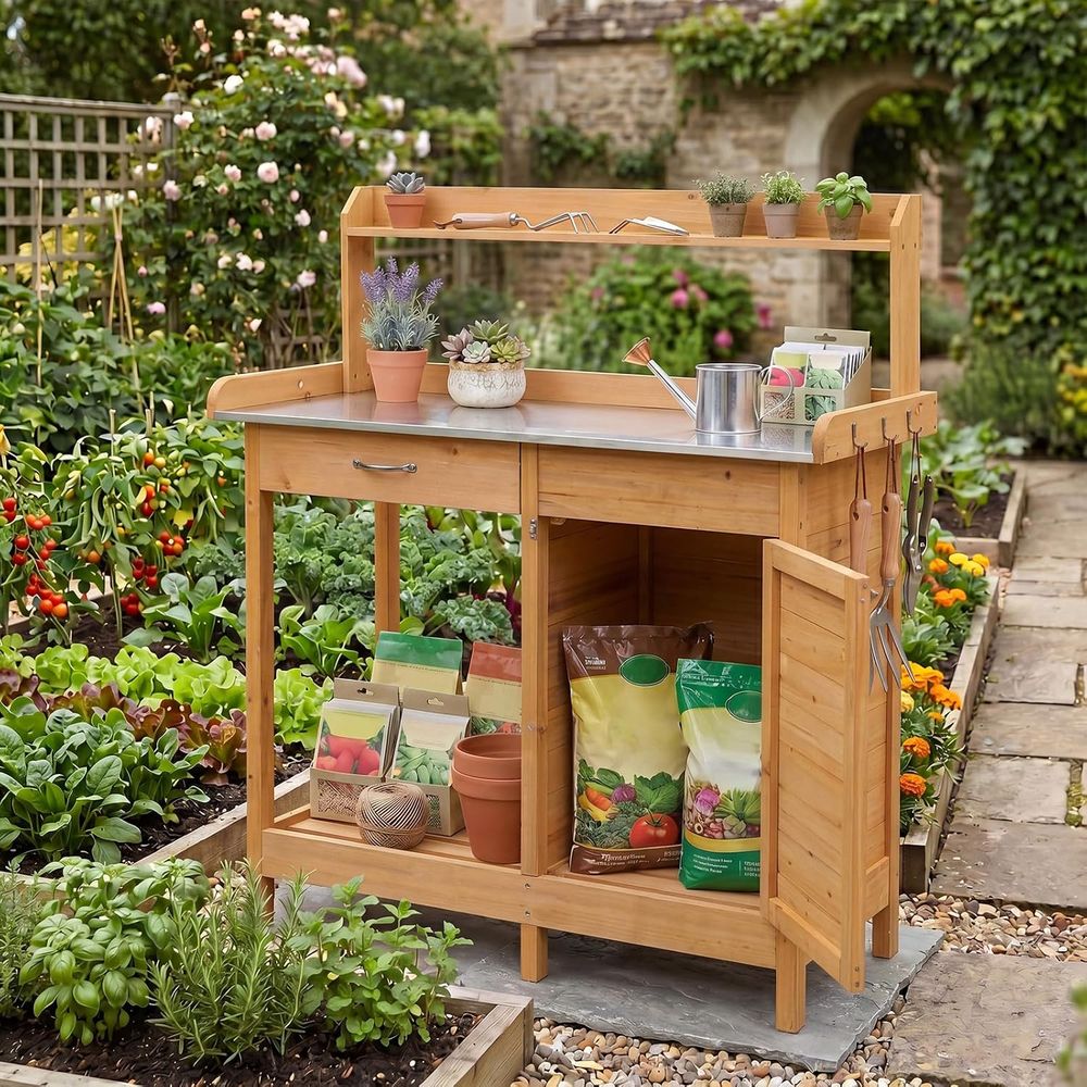 Садовый деревянный стол-верста – обзор и цена Workbench Woodworking