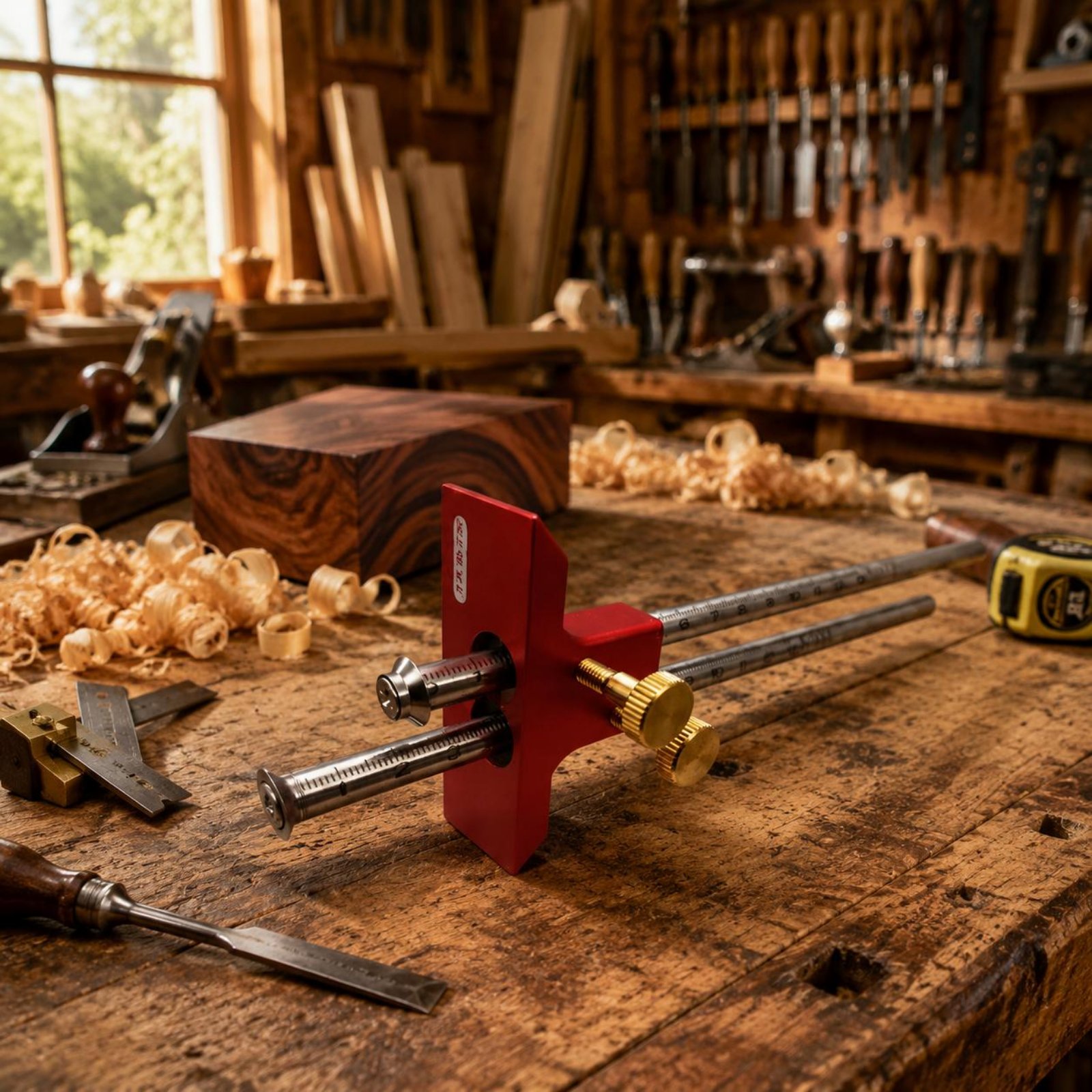 Двухголовочный разметочный шаб – обзор и цена Woodworking Marking Gauge