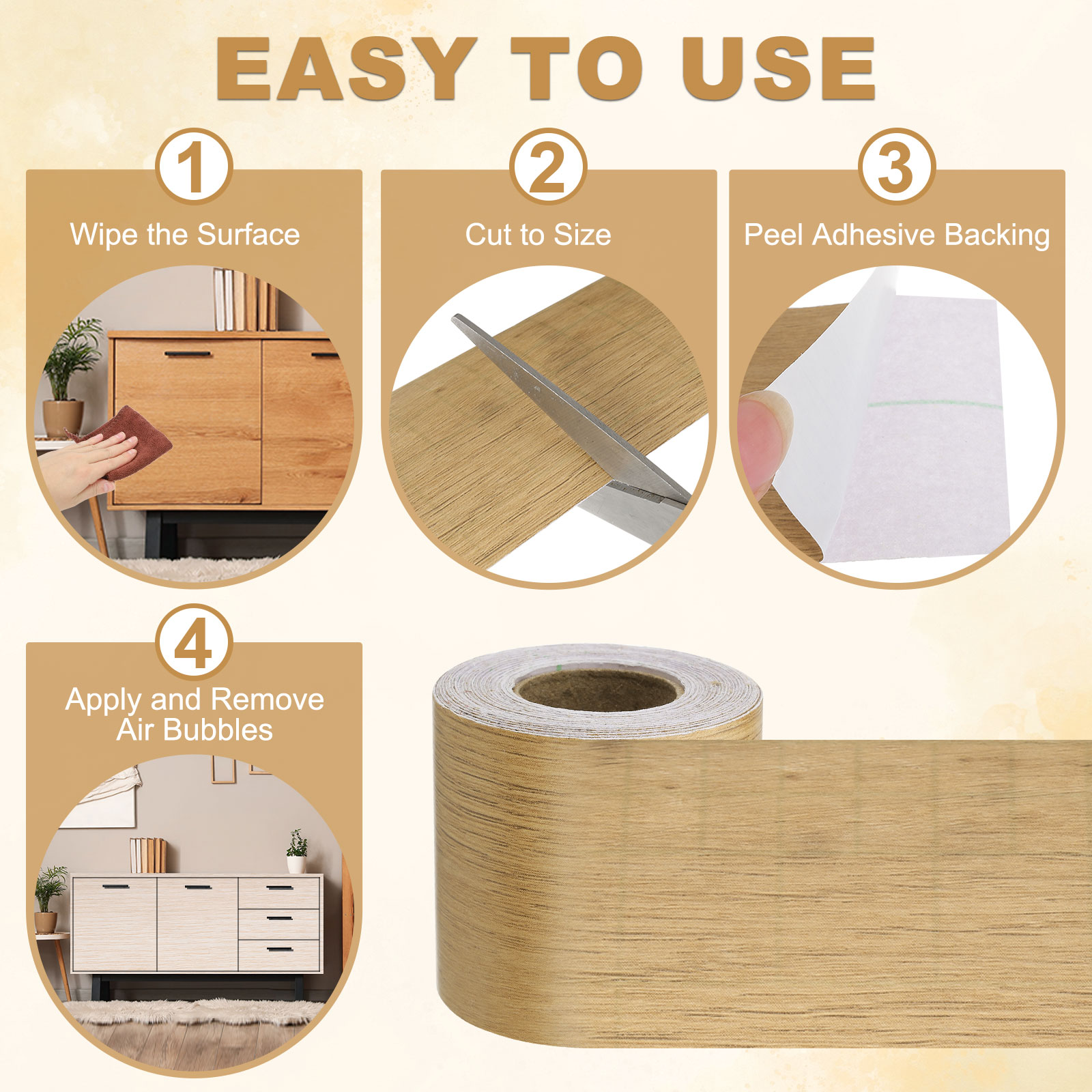 10-метровая самоклеящаяся лент – обзор и цена Xfasten Woodworking Tape